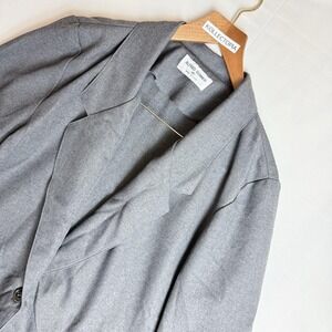 Vintage Alfred Dunner Gray Suit Jacket women's size 16 Medium Weight